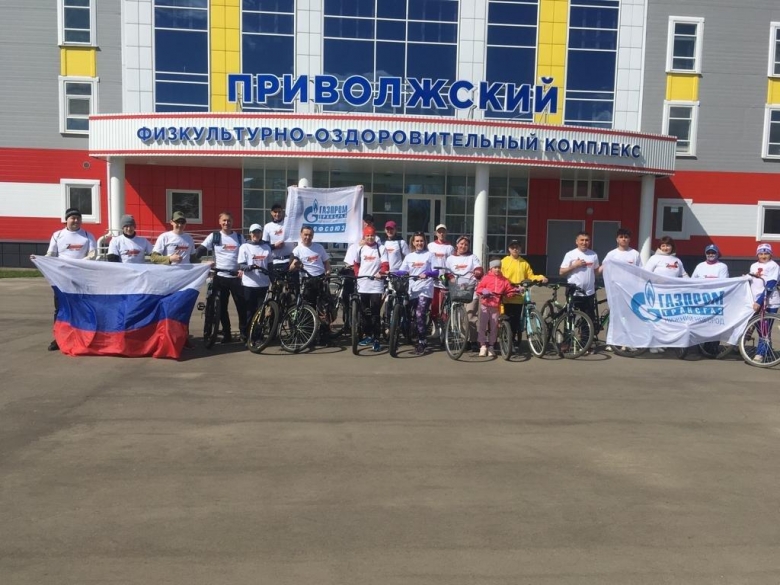 Велопробег в поселке Приволжский Республики Марий Эл