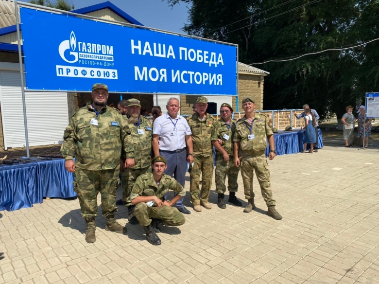 Председатель ОППО «Газпром газораспределение Ростов-на-Дону профсоюз» Шкареда В.Б. с Таганрогским поисковым отделением филиала ПАО «Газпром газораспределение Ростов-на-Дону» в г. Таганроге