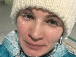 Елена Алехина сделала селфи во время пробежки в минус 36